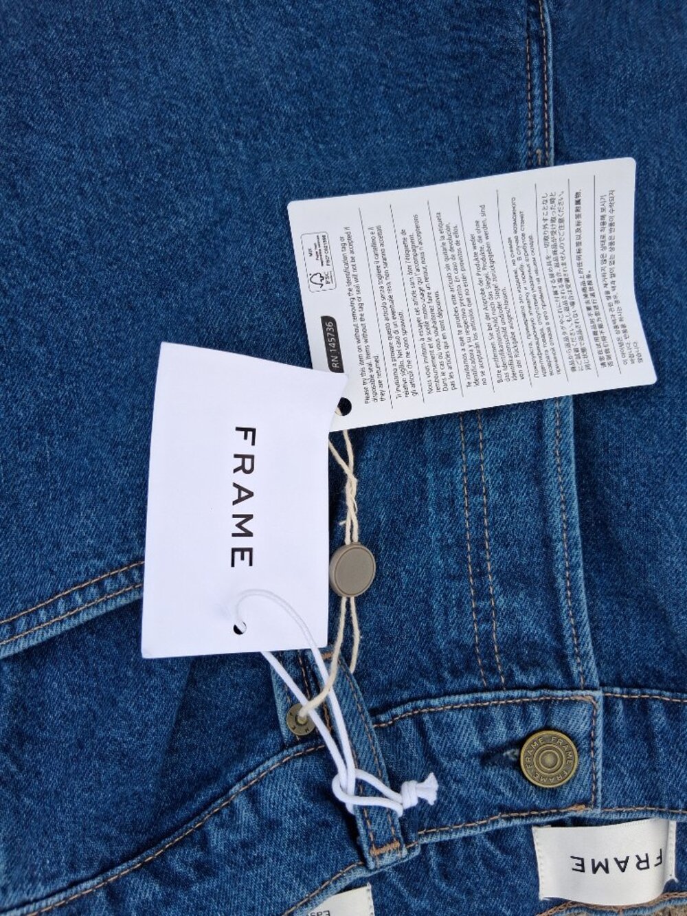 Frame  jeans Nwt 28 Easy capri - Picture 3 of 4